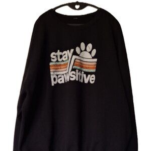Stay Pawsitive Crewneck Sweatshirt